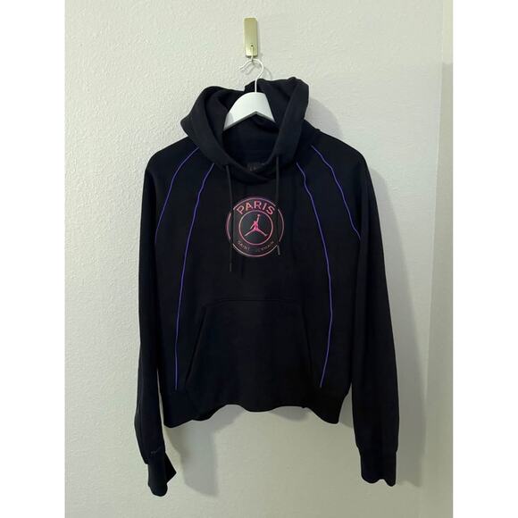 Jordan Women’s Paris Saint-Germain Cotton Heavyweight‎ Hoodie Sz L - Picture 3 of 10